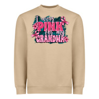 Mushroom i wear pink for my grandma Heavyweight Sweatshirt - FaDigitalArtStudio
