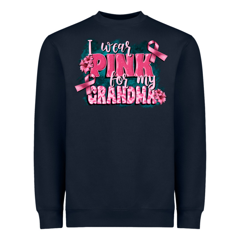 I Wear Pink For My Grandma Heavyweight Sweatshirt by FaDigitalArtStudio | Teevron