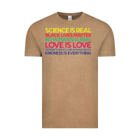 Vintage Coffee Anti Trump Science is Real Black Lives Matter T shirt Vintage Tee - artisFamous