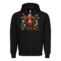 Black Thankful Zipper Hoodie - BundleAndBundleShop