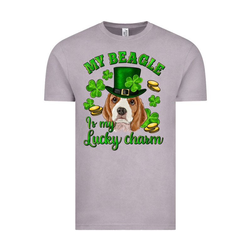 St.patricks Day My Beagle Is My Lucky Charm Vintage Tee by RanaPortraitStore | Teevron