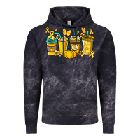 Cloud Black Childhood Cancer coffee cups yellow ribbon Vintage Hoodie - NancyCooperArtShop