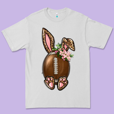 American Football Easter Bunny Premium Tee Designed By Bundleandbundleshop