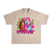 French Oak Previvor Breast Cancer Urban Heavy Tee - NancyCooperArtShop
