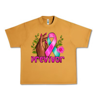 Peanut Butter Previvor Breast Cancer Urban Heavy Tee - NancyCooperArtShop