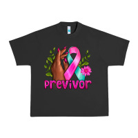 Pigment Black Previvor Breast Cancer Urban Heavy Tee - NancyCooperArtShop