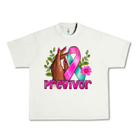 Pistachio Previvor Breast Cancer Urban Heavy Tee - NancyCooperArtShop