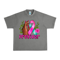 Tornado Previvor Breast Cancer Urban Heavy Tee - NancyCooperArtShop