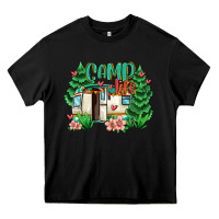 Black camp life Heavy Core Tee - MaliasSmallBusiness