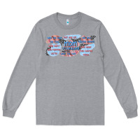 Heather Grey mom vocabulary libbey glass Long Sleeve Tee - TumblerDesignByShophia