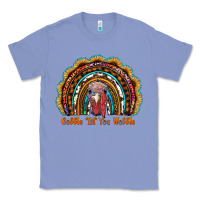 Colony Blue gobble till you wobble thanksgiving rainbow Classic Tee - RanaPortraitStore