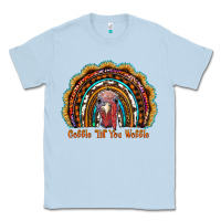 Dusty Blue gobble till you wobble thanksgiving rainbow Classic Tee - RanaPortraitStore