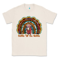 Natural gobble till you wobble thanksgiving rainbow Classic Tee - RanaPortraitStore