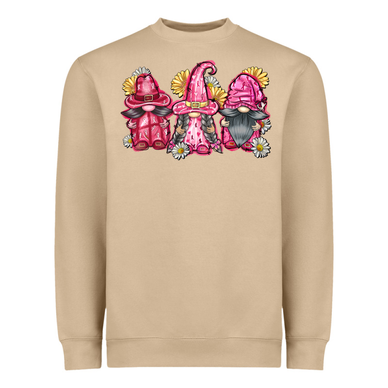Breast Cancer Gnomes Heavyweight Sweatshirt by FaDigitalArtStudio | Teevron