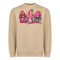 Mushroom breast cancer gnomes Heavyweight Sweatshirt - FaDigitalArtStudio