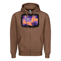 Chestnut halloween spider web background Zipper Hoodie - BundleAndBundleShop