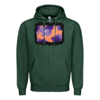 Sports Green halloween spider web background Zipper Hoodie - BundleAndBundleShop