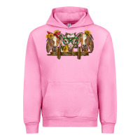 Fuchsia Pink western goats Urban Hoodie - BarkalooDesign