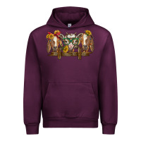 Mauve Wine western goats Urban Hoodie - BarkalooDesign