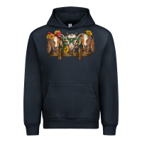 Navy western goats Urban Hoodie - BarkalooDesign