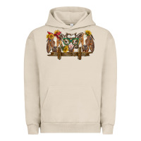 Pigment French Oak western goats Urban Hoodie - BarkalooDesign