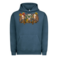 Pigment Midnight Navy western goats Urban Hoodie - BarkalooDesign