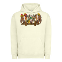 Pigment Pistachio western goats Urban Hoodie - BarkalooDesign