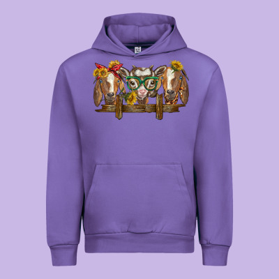 Western Goats Urban Hoodie Designed By Barkaloodesign