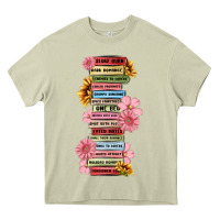 Mossy floral books Heavy Core Tee - MaliasSmallBusiness