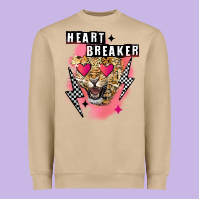 Heart Breaker Valentine's Day Heavyweight Sweatshirt Designed By Fadigitalartstudio