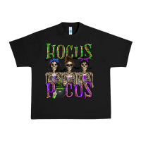 Black Hocus Pocus with Skeletons Urban Heavy Tee - texasbilliewilder