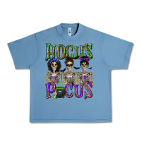 Pebble Blue Hocus Pocus with Skeletons Urban Heavy Tee - texasbilliewilder