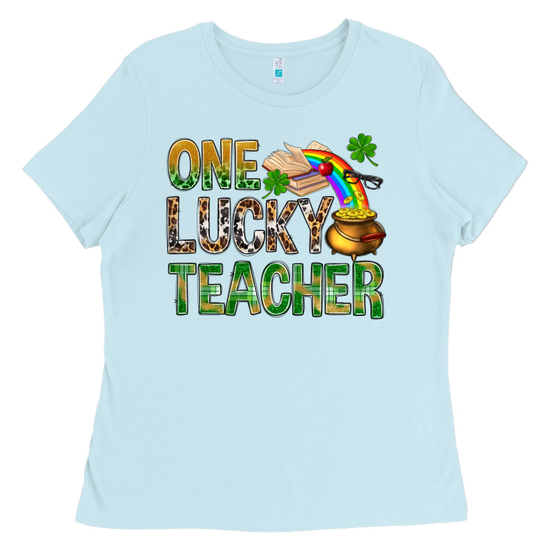 One Lucky Teacher St. Patricks Ladies Tee by BundleAndBundleShop | Teevron