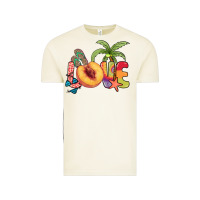 Vintage Arctic Love peach summer Vintage Tee - NancyCooperArtShop