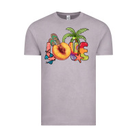 Vintage Zinc Love peach summer Vintage Tee - NancyCooperArtShop