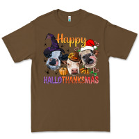 Cacao Happy Hallothanksmas Cows Premium Tee - BundleAndBundleShop