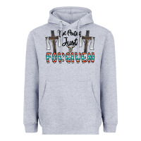 Heather Grey no perfect just forgiven Heavyweight Hoodie - CowhideDigitalArt