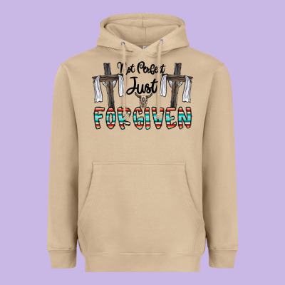 No Perfect Just Forgiven Heavyweight Hoodie Designed By Cowhidedigitalart