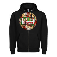 Black Family Christmas Zipper Hoodie - FaDigitalArtStudio