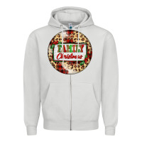 Dove Grey Family Christmas Zipper Hoodie - FaDigitalArtStudio