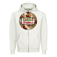 Oatmeal Heather Family Christmas Zipper Hoodie - FaDigitalArtStudio