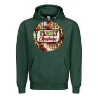 Sports Green Family Christmas Zipper Hoodie - FaDigitalArtStudio