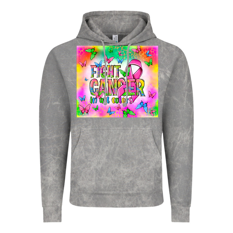 Fight Cancer In All Colors Vintage Hoodie by NancyCooperArtShop | Teevron