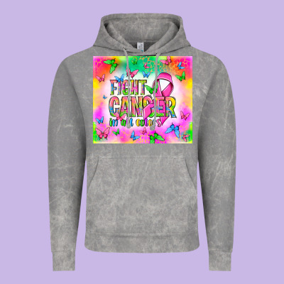 Fight Cancer In All Colors Vintage Hoodie Designed By Nancycooperartshop