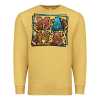 Antique Gold American Football Mama Mother's Day Premium Sweatshirt - LillyAllenDesigns