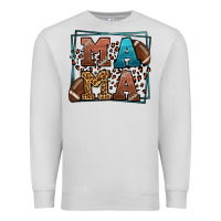 Dove Grey American Football Mama Mother's Day Premium Sweatshirt - LillyAllenDesigns
