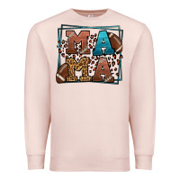 Pale Pink American Football Mama Mother's Day Premium Sweatshirt - LillyAllenDesigns