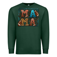 Sports Green American Football Mama Mother's Day Premium Sweatshirt - LillyAllenDesigns