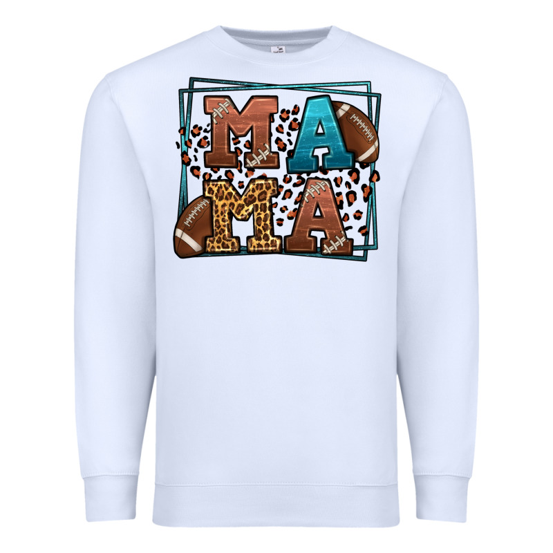 American Football Mama Mother's Day Premium Sweatshirt by LillyAllenDesigns | Teevron