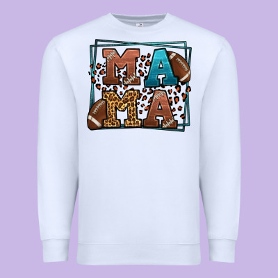American Football Mama Mother's Day Premium Sweatshirt Designed By Lillyallendesigns